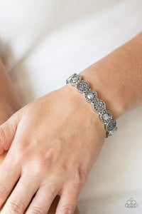 Glamour Garden- Silver Bracelet- Paparazzi Accessories