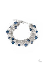 Load image into Gallery viewer, Glossy Goddess- Blue and Silver Bracelet- Paparazzi Accessories