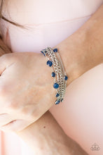 Load image into Gallery viewer, Glossy Goddess- Blue and Silver Bracelet- Paparazzi Accessories