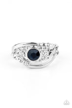 Load image into Gallery viewer, GLOW A Fuse- Blue and Silver Ring- Paparazzi Accessories