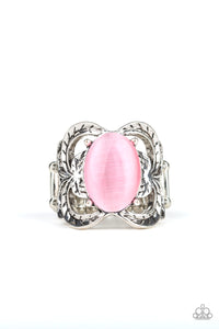 Go For GLOW- Pink and Silver Ring- Paparazzi Accessories