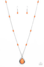 Load image into Gallery viewer, Go Tell It On The MESA- Orange and Silver Necklace- Paparazzi Accessories