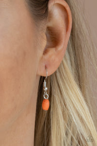 Go Tell It On The MESA- Orange and Silver Necklace- Paparazzi Accessories