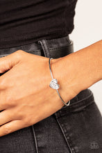 Load image into Gallery viewer, Heart Of Ice- White and Silver Bracelet- Paparazzi Accessories