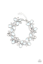 Load image into Gallery viewer, Ice Garden- White and Silver Bracelet- Paparazzi Accessories