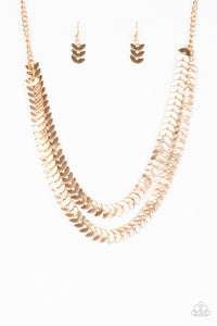 Industrial Illumination- Gold Necklace- Paparazzi Accessories