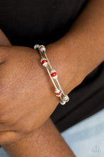 Load image into Gallery viewer, Into Infinity- Red and Silver Bracelet- Paparazzi Accessories