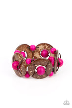 Load image into Gallery viewer, Island Adventure- Pink and Brown Bracelet- Paparazzi Accessories