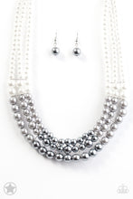 Load image into Gallery viewer, Lady In Waiting- White and Silver Necklace- Paparazzi Accessories