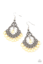 Load image into Gallery viewer, Lyrical Luster- Yellow and Silver Earrings- Paparazzi Accessories