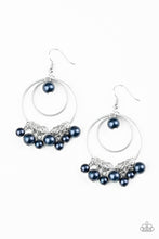 Load image into Gallery viewer, New York Attraction- Blue and Silver Earrings- Paparazzi Accessories