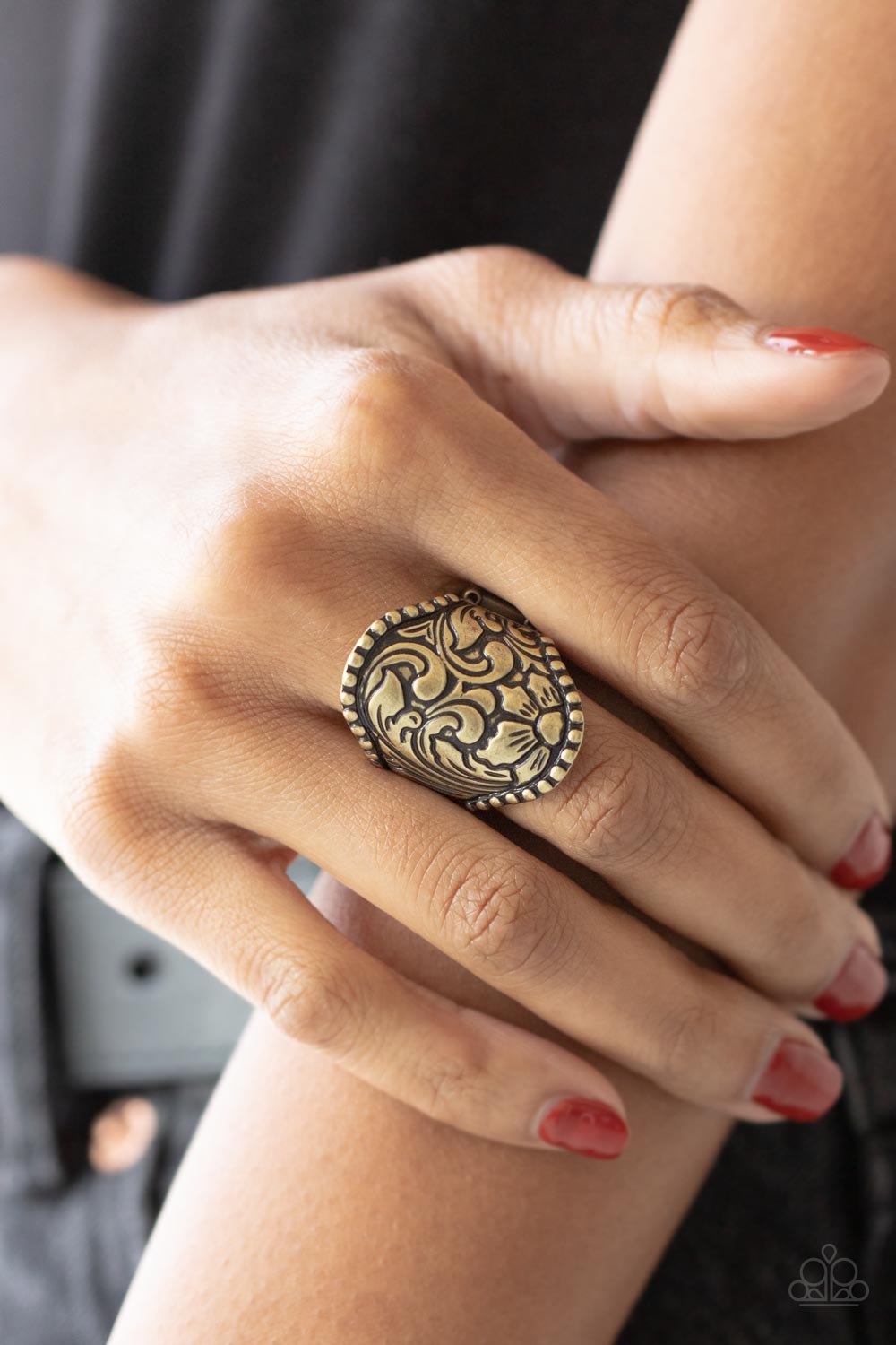 Oceanic Oasis- Brass Ring- Paparazzi Accessories