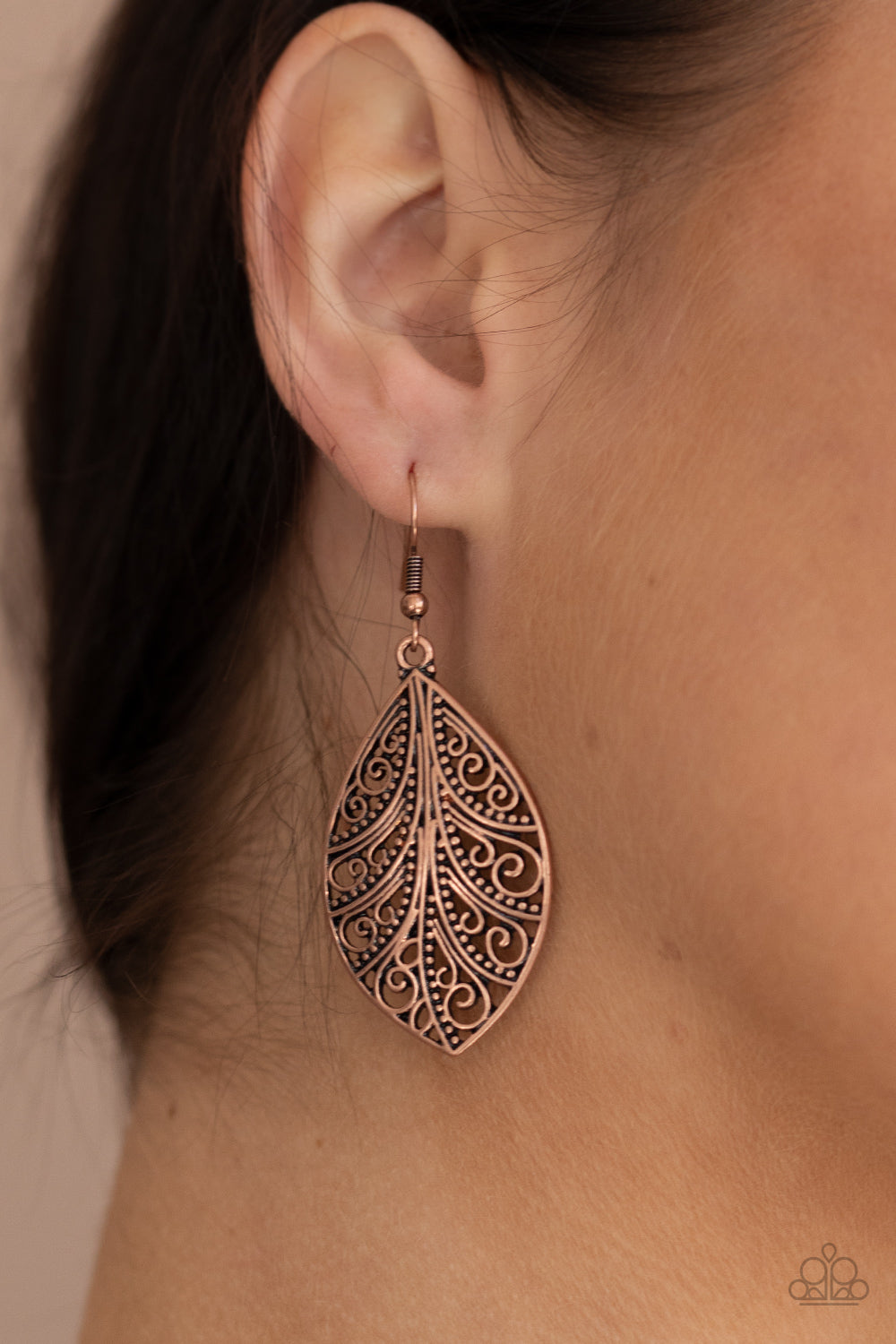 One VINE Day- Copper Earrings- Paparazzi Accessories