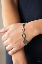 Load image into Gallery viewer, OVAL and Out- Gunmetal Bracelet- Paparazzi Accessories