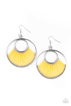 Load image into Gallery viewer, Really High Strung- Yellow and Silver Earrings- Paparazzi Accessories