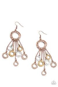 Right Under Your NOISE- Multitoned Coper Earrings- Paparazzi Accessories