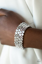 Load image into Gallery viewer, Scattered Starlight- Silver Bracelet- Paparazzi Accessories