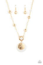 Load image into Gallery viewer, SEA The Sights- White and Gold Necklace- Paparazzi Accessories