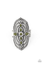 Load image into Gallery viewer, Shield In Place- Green and Silver Ring- Paparazzi Accessories