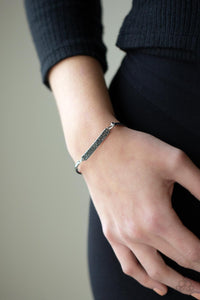 Showy Sparkle- Silver Bracelets- Paparazzi Accessories