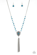 Load image into Gallery viewer, Soul Quest- Blue and Silver Necklace- Paparazzi Accessories