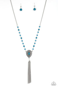 Soul Quest- Blue and Silver Necklace- Paparazzi Accessories