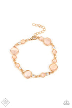 Load image into Gallery viewer, Storybook Beam- White and Gold Bracelet- Paparazzi Accessories