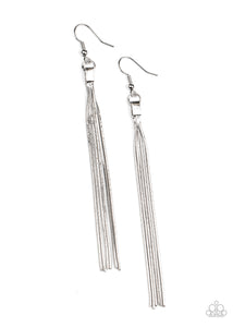 Swing Into Action- Silver Earrings- Paparazzi Accessories