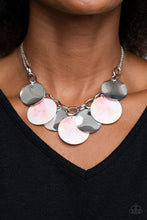 Load image into Gallery viewer, Tie Dye Drama- Multicolored Silver Necklace- Paparazzi Accessories