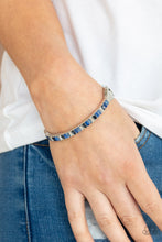 Load image into Gallery viewer, Toast To Twinkle- Blue and Silver Bracelet- Paparazzi Accessories