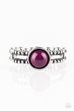 Load image into Gallery viewer, TREK and Field- Purple and Silver Ring- Paparazzi Accessories