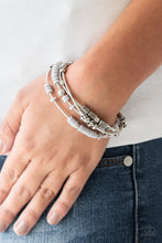 Load image into Gallery viewer, Tribal Spunk- Silver Bracelets- Paparazzi Accessories