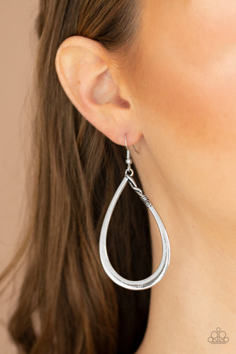 Very Enlightening- Silver Earrings- Paparazzi Accessories