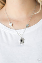 Load image into Gallery viewer, Wanderlust Way- Black and Silver Necklace- Paparazzi Accessories