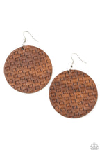 Load image into Gallery viewer, WEAVE Me Out Of It- Brown Earrings- Paparazzi Accessories