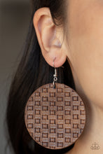 Load image into Gallery viewer, WEAVE Me Out Of It- Brown Earrings- Paparazzi Accessories