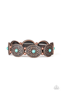 West Wishes- Blue and Copper Bracelet- Paparazzi Accessories