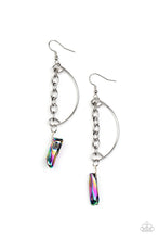 Load image into Gallery viewer, Yin To My Yang- Multicolored Silver Earrings- Paparazzi Accessories
