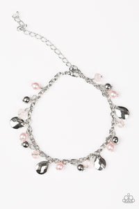Modestly Midsummer- Pink and Silver Bracelet- Paparazzi Accessories