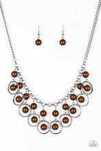 Load image into Gallery viewer, Really Rococo- Brown and Silver Necklace- Paparazzi Accessories