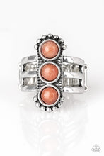 Load image into Gallery viewer, Rio Trio- Orange and Silver Ring- Paparazzi Accessories