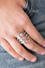 Load image into Gallery viewer, Rio Trio- Orange and Silver Ring- Paparazzi Accessories