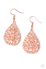 Load image into Gallery viewer, Sparkle Brighter- Copper Earrings- Paparazzi Accessories