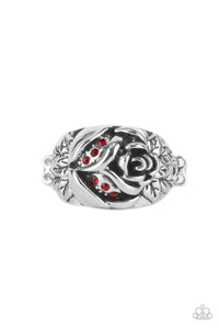 Rose Garden Refinement - Red and Silver Ring- Paparazzi Accessories