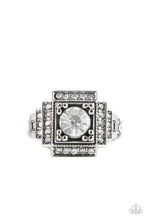 Load image into Gallery viewer, Polished Pantheon - White and Silver Ring- Paparazzi Accessories