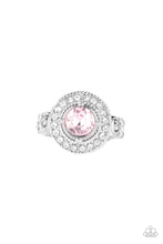 Load image into Gallery viewer, Targeted Timelessness - Pink and Silver Ring- Paparazzi Accessories