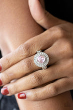 Load image into Gallery viewer, Targeted Timelessness - Pink and Silver Ring- Paparazzi Accessories