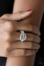 Load image into Gallery viewer, Graceful Gallantry - Pink and Silver Ring- Paparazzi Accessories