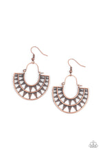 Load image into Gallery viewer, Solar Surge - Copper Earrings- Paparazzi Accessories