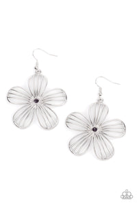Meadow Musical - Purple and Silver Earrings- Paparazzi Accessories